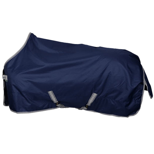 Pferdedecke Turnout Light Ripstop wasserdicht 145 cm Navy/Silber
