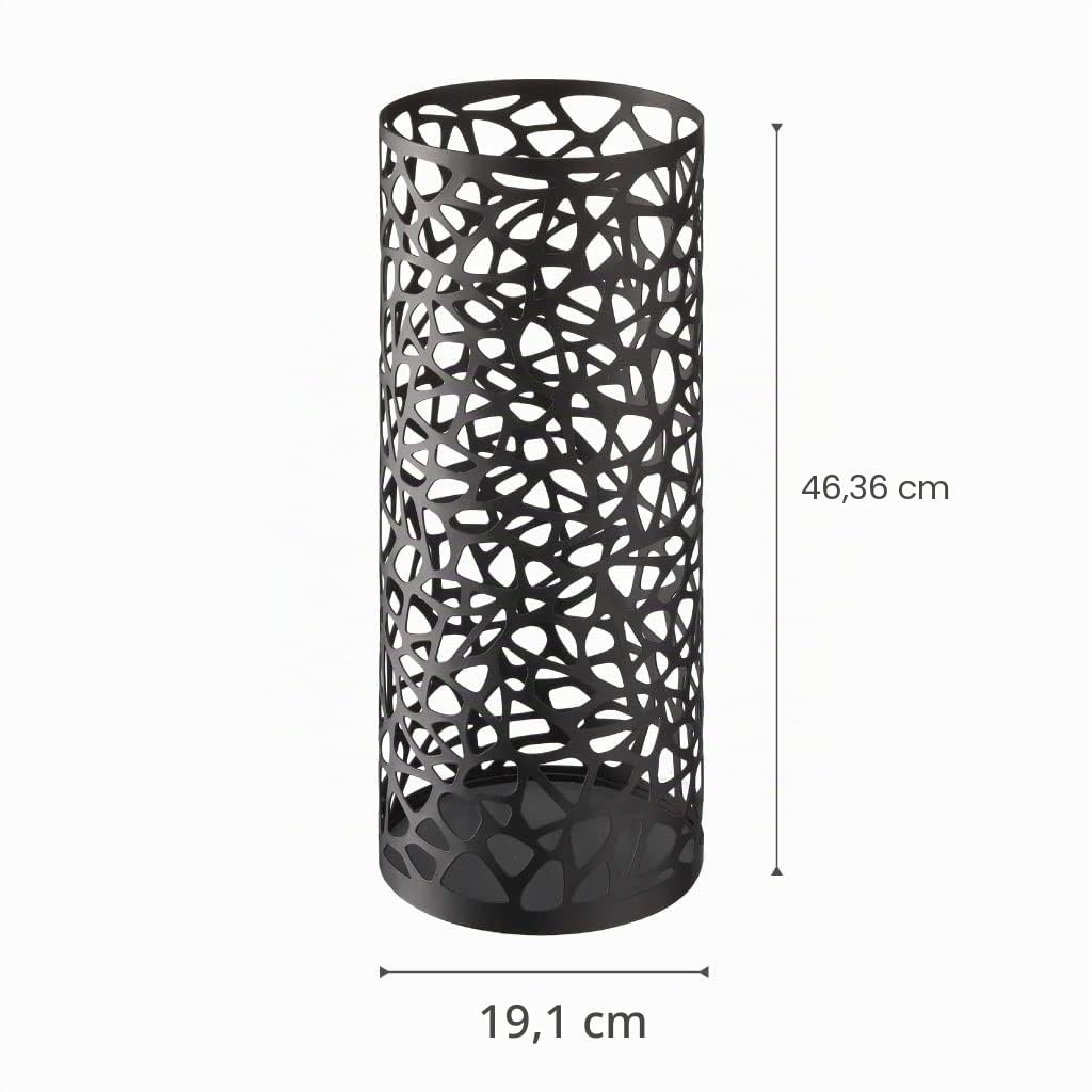 Schirmständer Stahl rund minimalistisch für 6 Schirme schwarz - Bild 5
