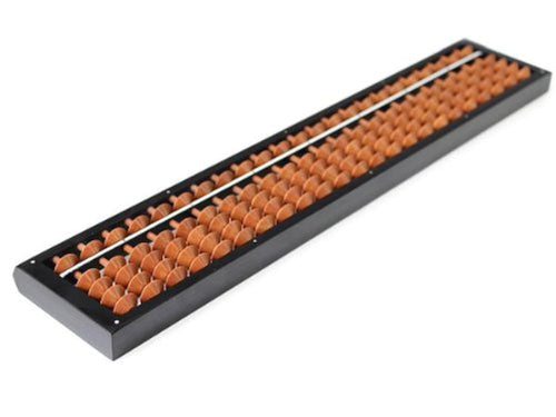 Soroban Abakus 43300 einspaltig, 23 Stäbe, Rahmen schwarz