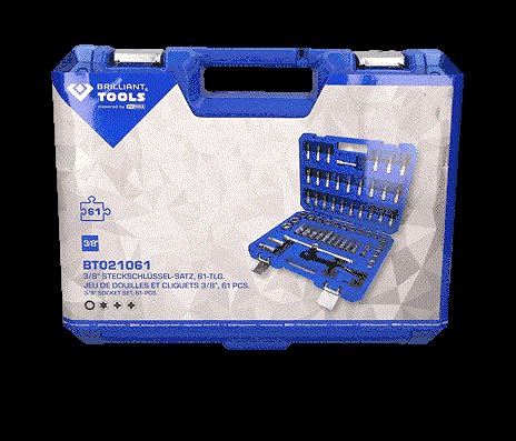Steckschlüssel-Satz 3/8 Zoll 61-tlg Chrom-Vanadium im Koffer - Bild 8