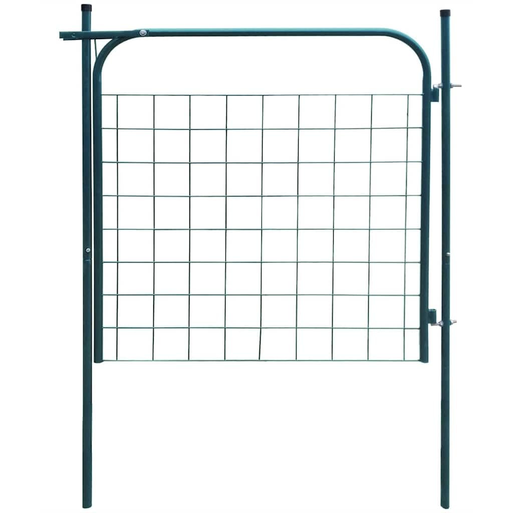 Gartentor Verzinkter Stahl 100x100 cm Grün für Garten