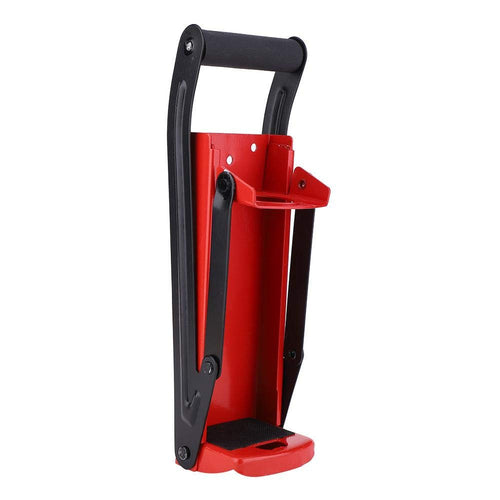 Dosenquetscher Stahl 500 ml mit Flaschenöffner Rot-Schwarz