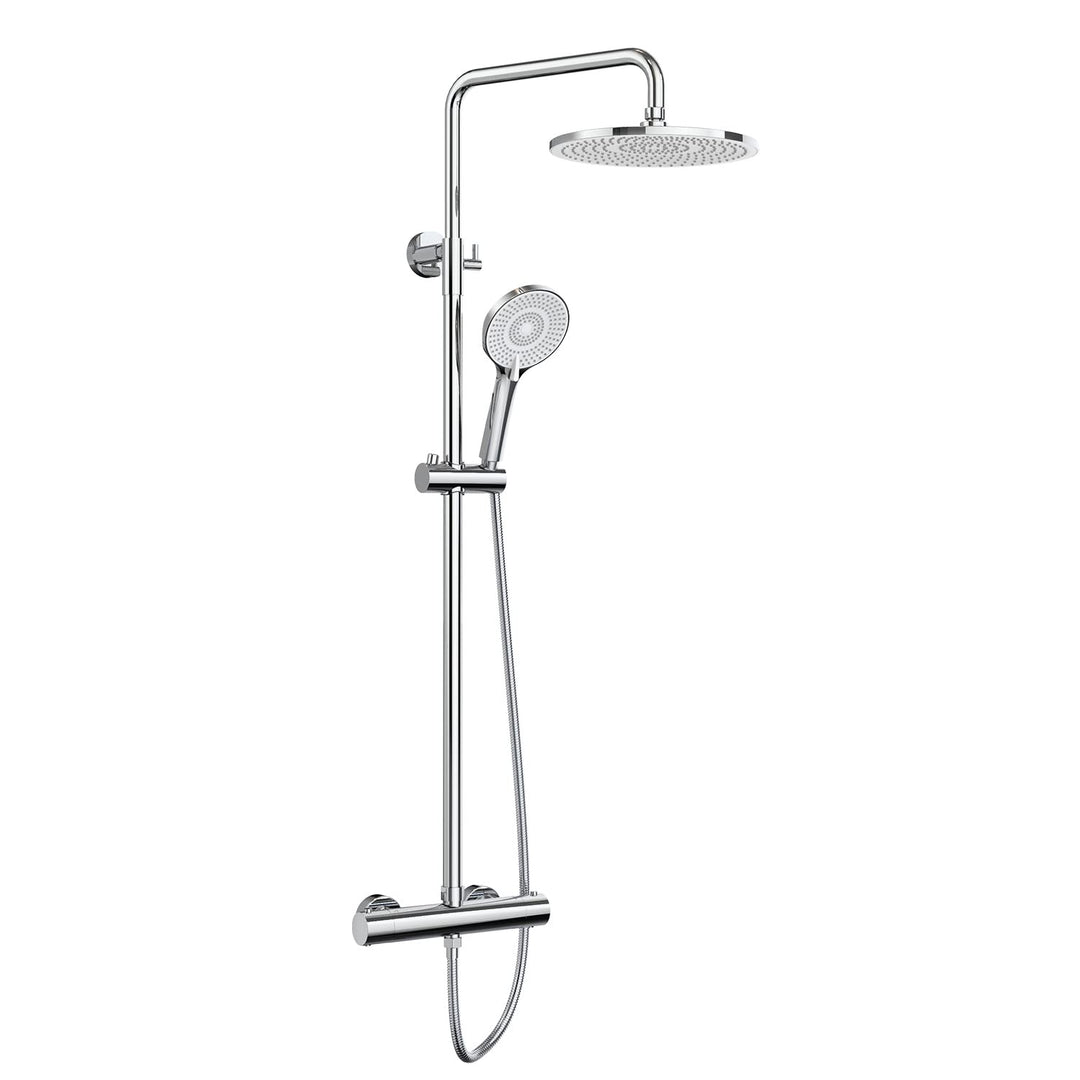 Duschsystem mit Thermostat Chrom 25cm Regendusche 3 Strahlarten - Bild 8