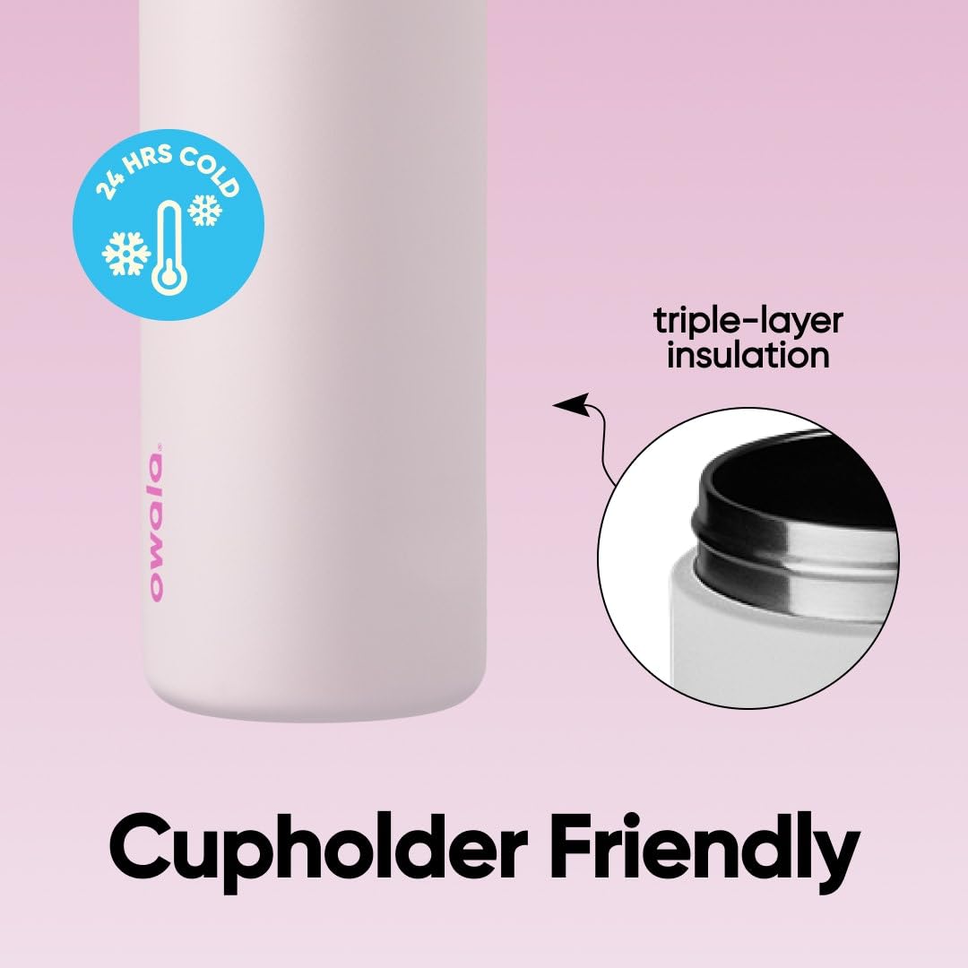Trinkflasche Edelstahl doppelwandig 710ml 2-in-1 FreeSip Strohhalm - Bild 4