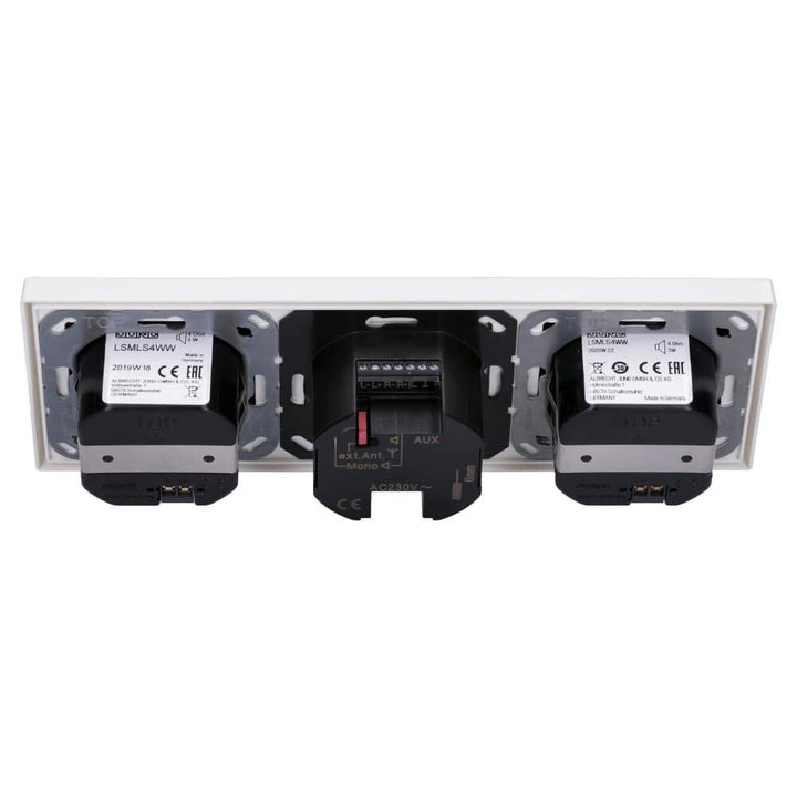 Unterputz-Digitalradio DAB+ Bluetooth Set mit 2 Lautsprechern und 3-fach Rahmen Weiss - Bild 8
