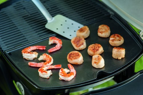 Gusseisen Grillplatte emailliert für Gasgrill 46x36 cm schwarz - Bild 4