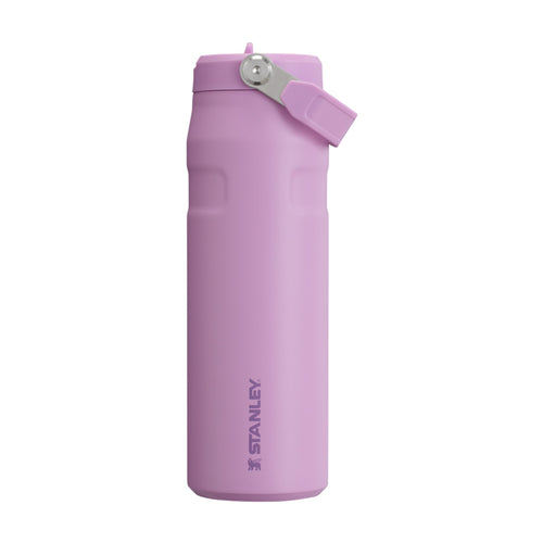 Trinkflasche mit Strohhalm 0,7L Edelstahl vakuumisoliert Lilac