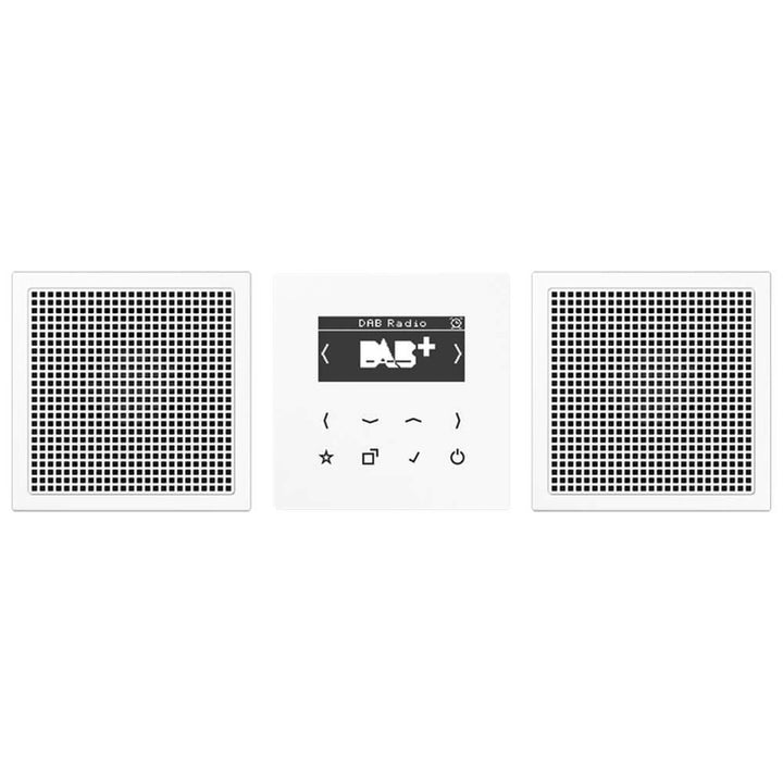 DAB+ Unterputz-Digitalradio Stereo mit Display Alpinweiss 2-Lautsprecher