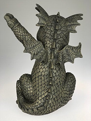 Gartenfigur Drache Dab-Pose Polyresin handbemalt 24 cm - Bild 2