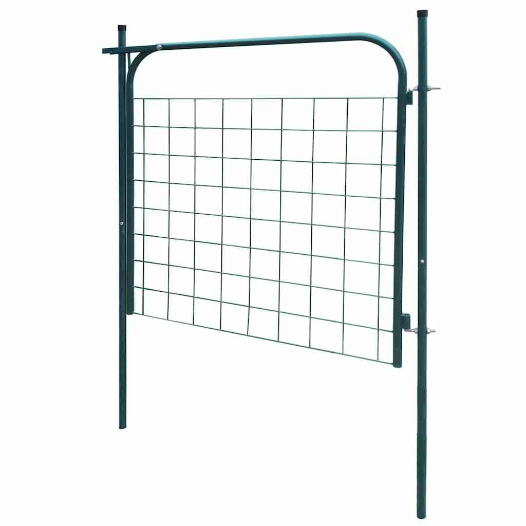 Gartentor Verzinkter Stahl 100x100 cm Grün für Garten - Bild 6