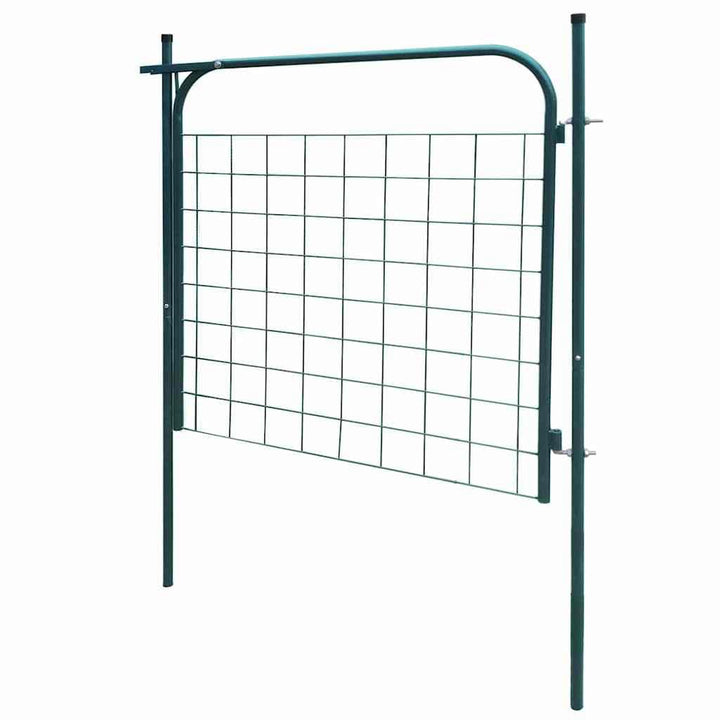 Gartentor Verzinkter Stahl 100x100 cm Grün für Garten - Bild 6