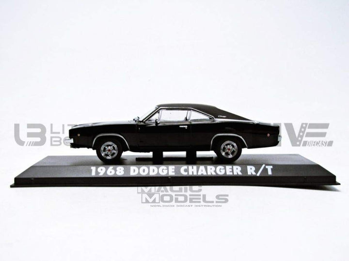 Modellauto Dodge Charger 1968 Bullitt Film 1:43 Schwarz Sammlermodell - Bild 3