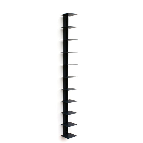 Bücherturm Wandregal Stahl anthrazit 170 cm Hasenform
