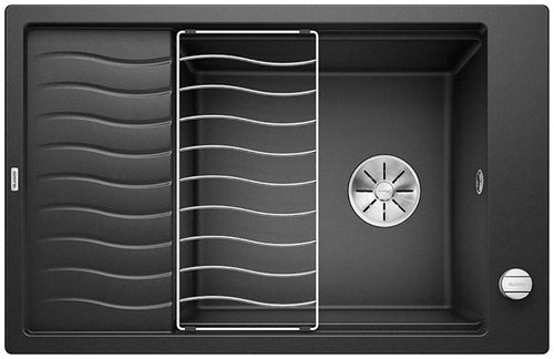 Granitspüle Einbecken anthrazit SILGRANIT 770x490mm mit Tropffläche