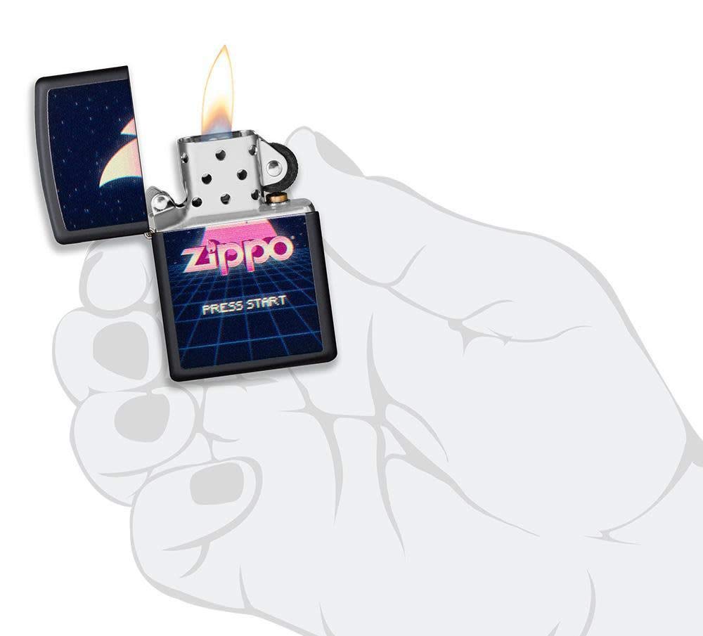 Sturmfeuerzeug Zippo Gaming Design Black Matte nachfüllbar - Bild 5
