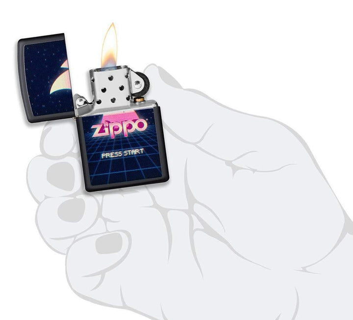 Sturmfeuerzeug Zippo Gaming Design Black Matte nachfüllbar - Bild 5