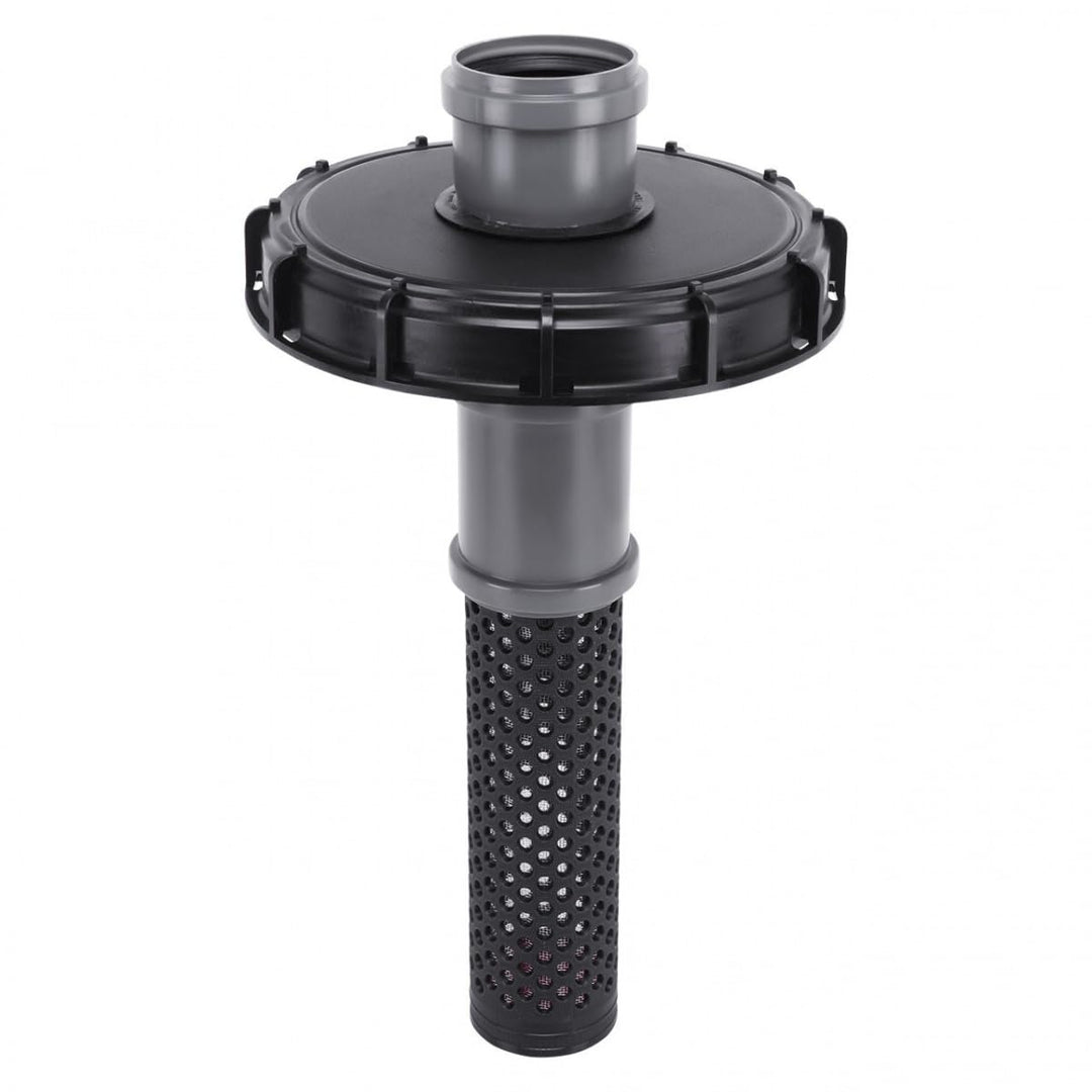IBC Deckelfilter DN 150 mit HT-Rohr DN 75 für Regenwasser
