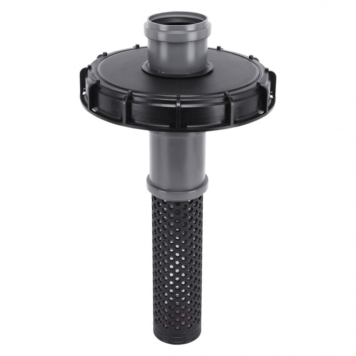 IBC Deckelfilter DN 150 mit HT-Rohr DN 75 für Regenwasser
