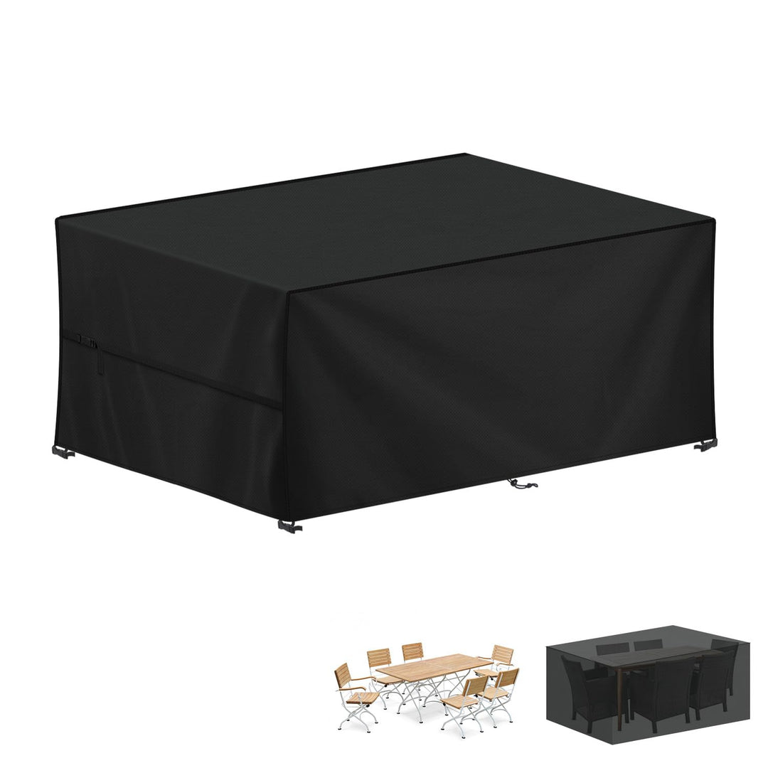 Gartenmöbel Schutzhülle 200x100x90 cm wasserdicht 420D Oxford schwarz