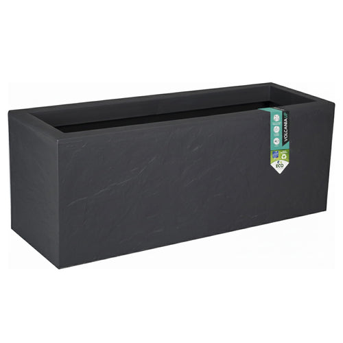 Blumenkasten Steinoptik Anthrazit 57 l mit Wasserspeicher 80 cm