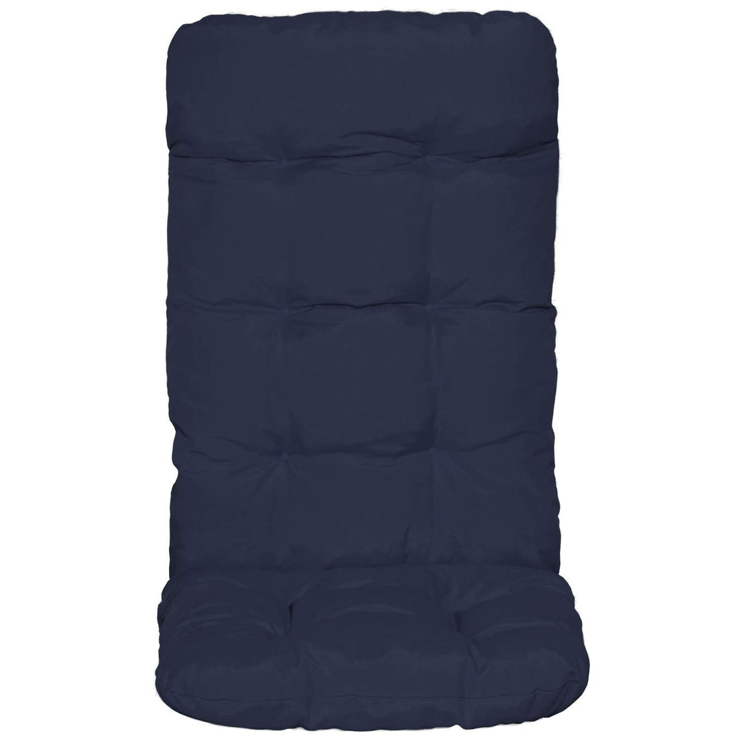 Hochlehner Auflagen 2er Set Polyester 8cm Polsterung Gartenstuhl dunkelblau - Bild 9