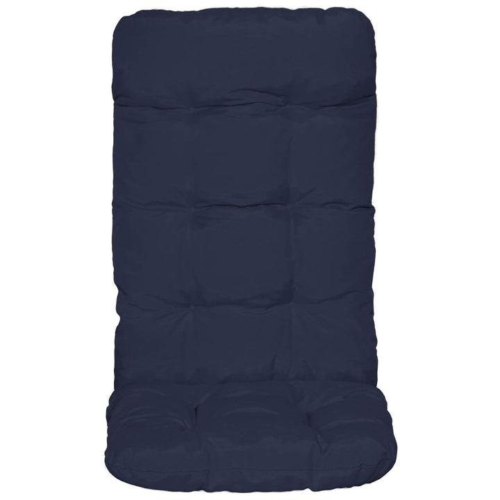 Hochlehner Auflagen 2er Set Polyester 8cm Polsterung Gartenstuhl dunkelblau - Bild 9