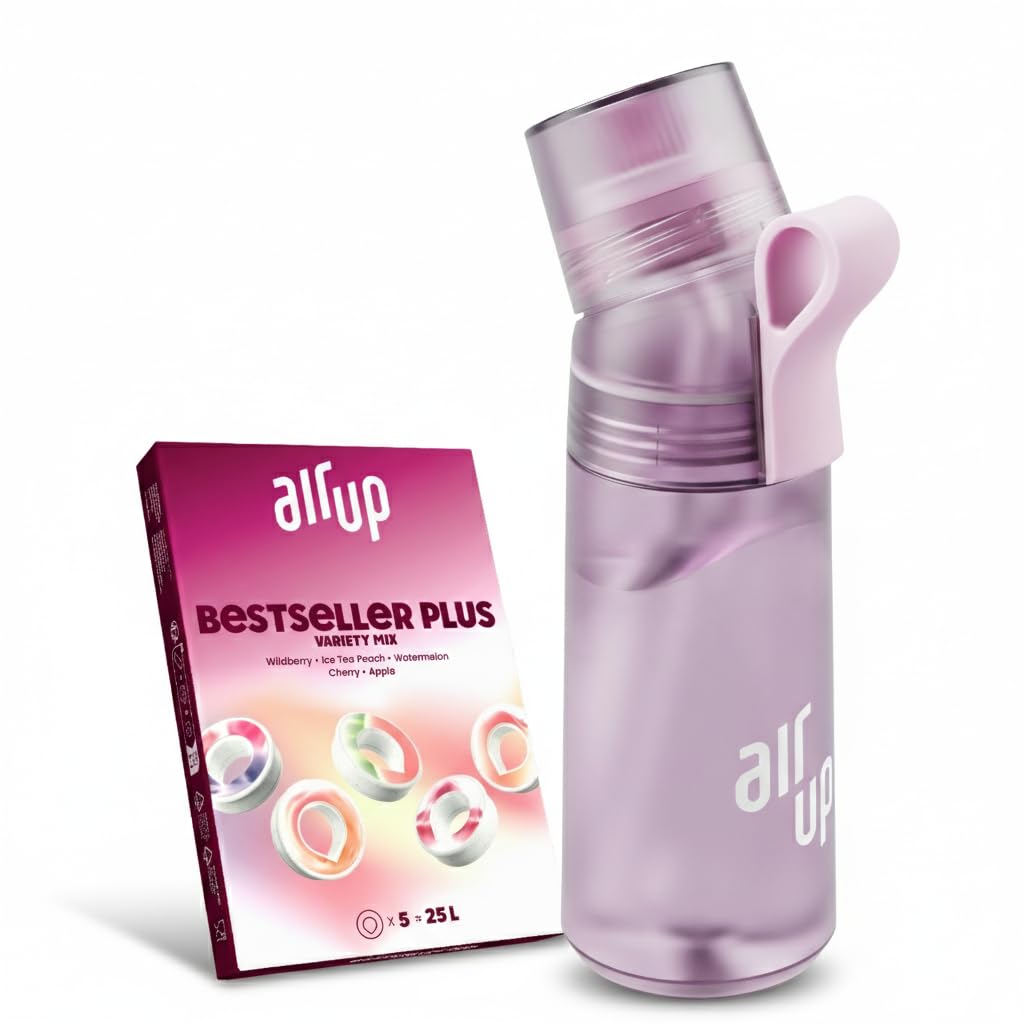 Trinkflasche mit Duft-Pods 600 ml Lavendel Set mit 5 Pods zuckerfrei