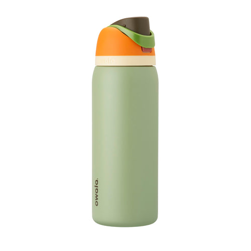 Trinkflasche Edelstahl 945ml FreeSip 2-in-1 Strohhalm isoliert