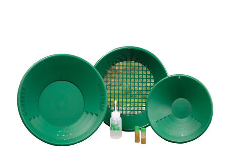 Goldpfannen-Set Goldsucher-Ausrüstung Anfänger & Profis Grün