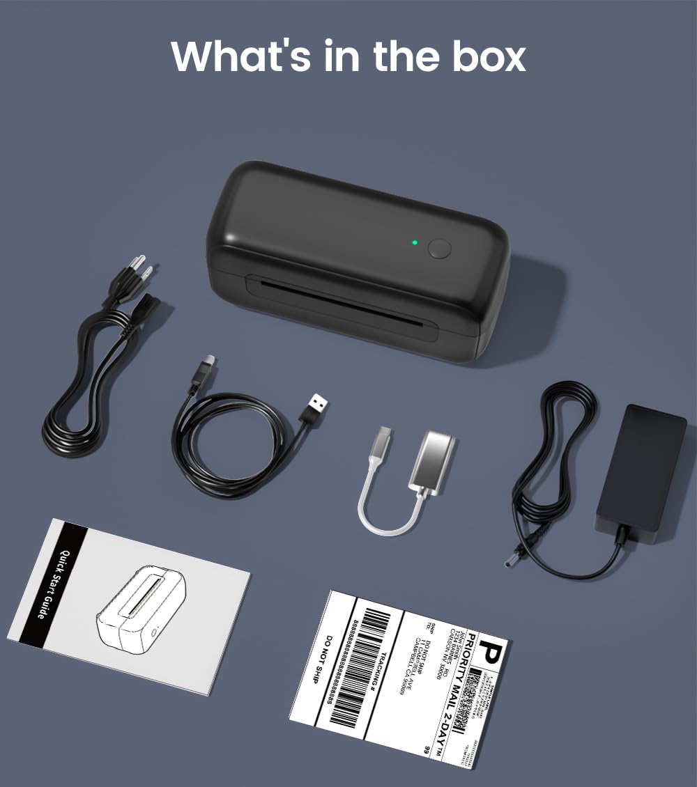 Etikettendrucker Bluetooth 4x6 Zoll Thermodruck für Versand &amp; Handel - Bild 7