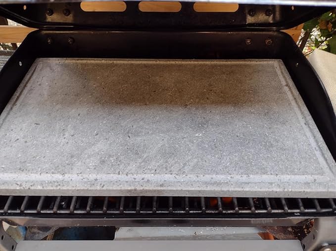 Grillstein Lavastein rechteckig 60x40 cm für Fleisch und Fisch - Bild 3