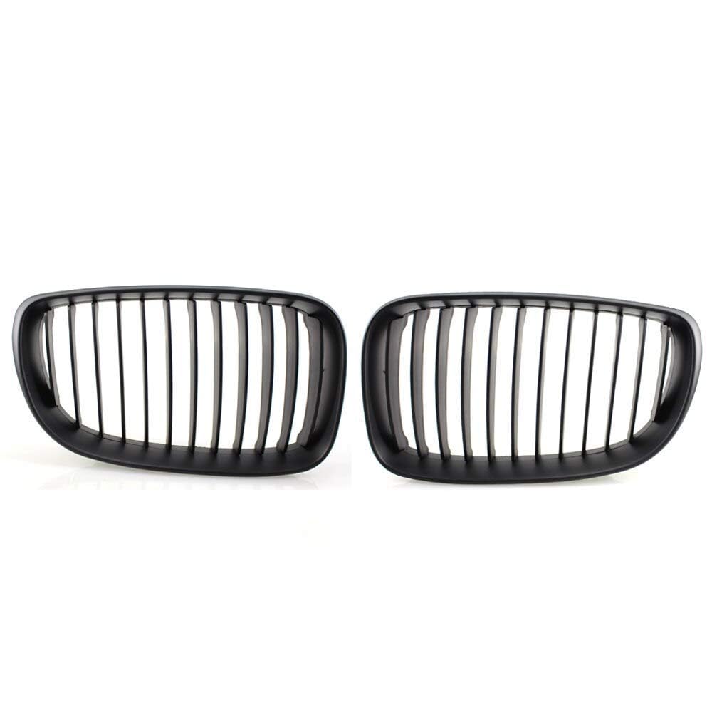 Kühlergrill ABS Schwarz Matt für BMW 1er E81 E82 E87 E88 LCI, 2-teilig - Bild 3