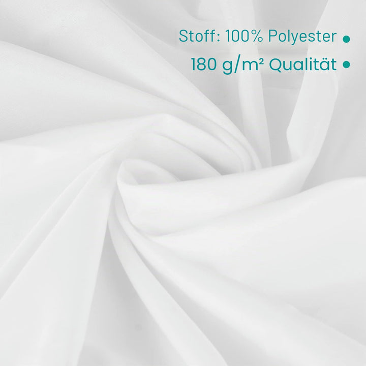Tischdecke Weiss 152x260 cm Polyester 6er-Pack Rechteckig - Bild 3