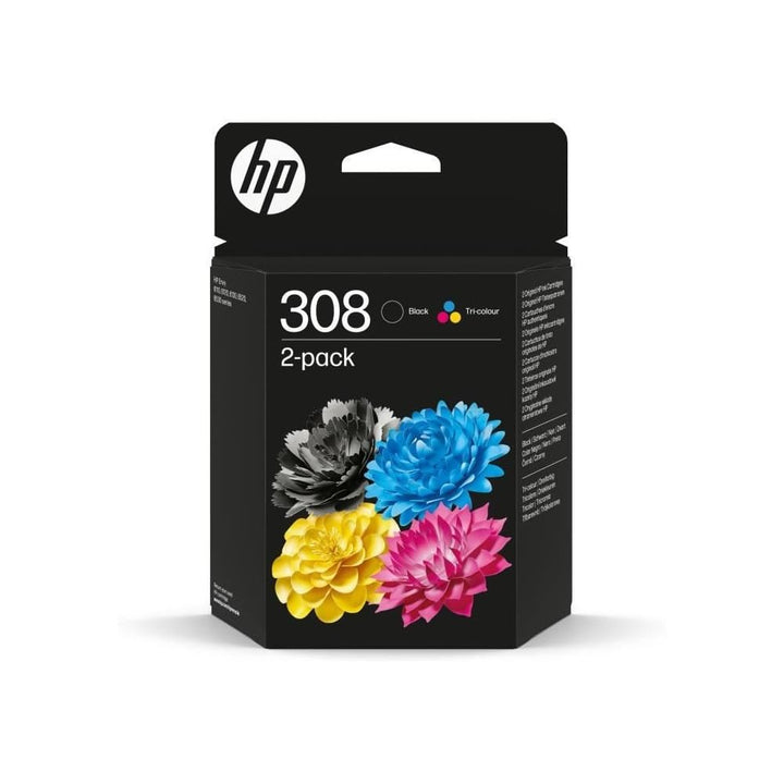 Tintenpatronen Set Schwarz + 3 Farben 2 Stück für Inkjet-Drucker