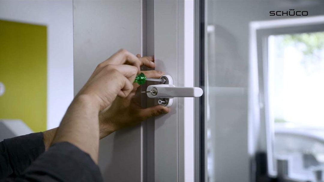 Fenstergriff abschließbar Weiss für Schüco CT 70 / SI 82, 100 NM - Bild 6