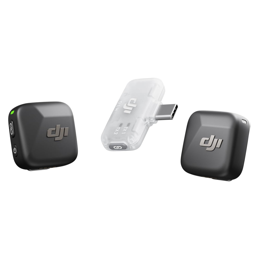 Drahtloses Lavalier-Mikrofon 2 Sender + Handy-Empfänger 300 m USB-C