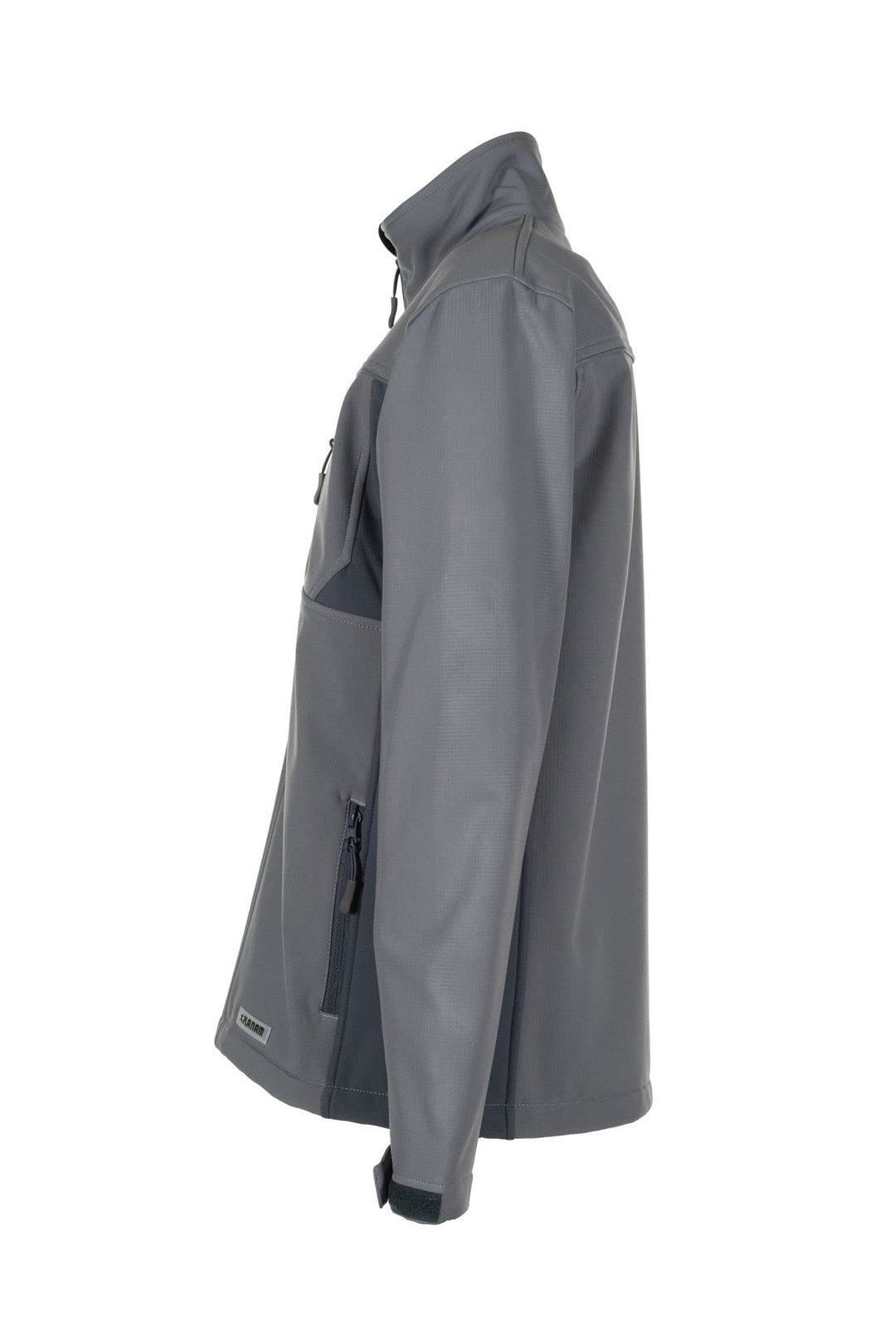 Softshell Arbeitsjacke Fleece-Futter Reflexpaspeln Zink/Schiefer/Rot XL - Bild 3