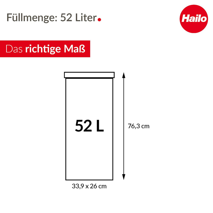 Schwingdeckel-Mülleimer 52 L rechteckig Stahl schwarz für Küche - Bild 6