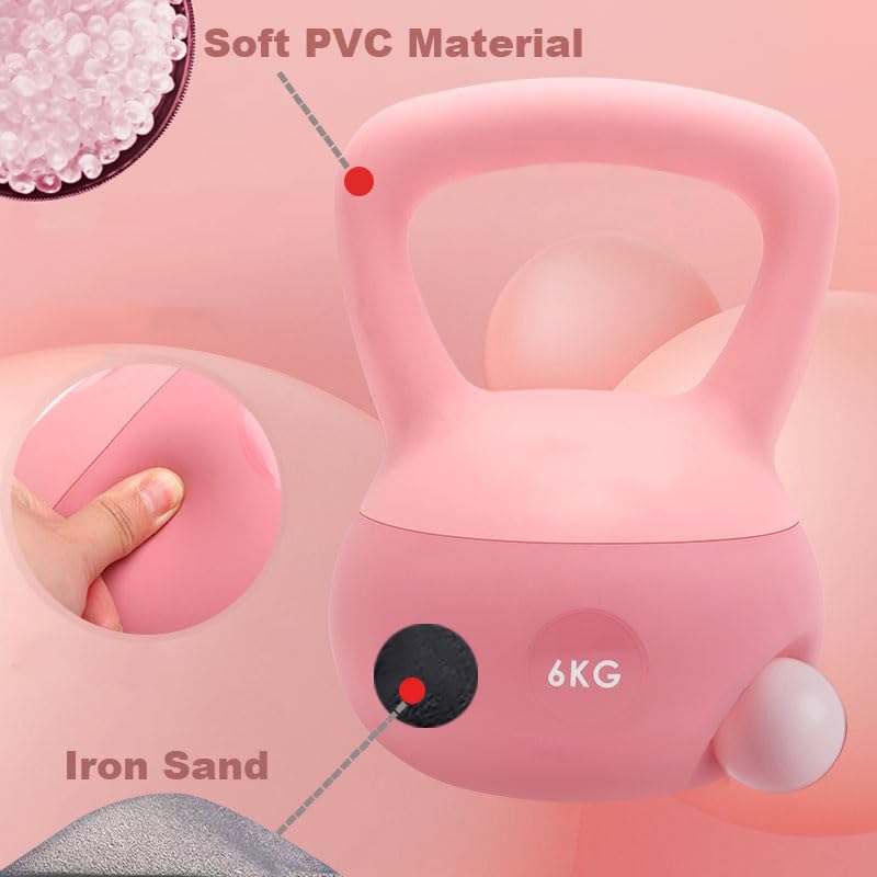 Soft Kettlebell 8 kg mit Eisensandfüllung für Heimtraining - Bild 5