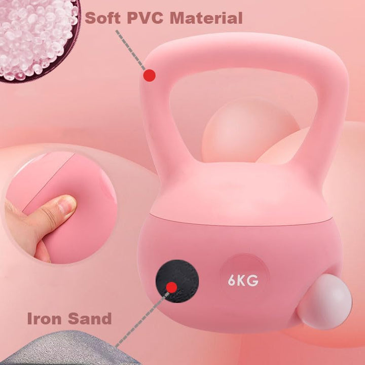 Soft Kettlebell 8 kg mit Eisensandfüllung für Heimtraining - Bild 5