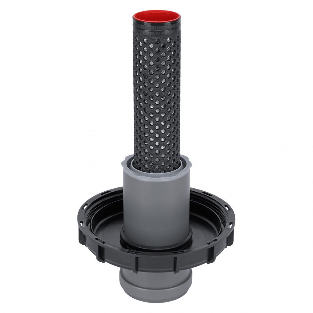 IBC Deckelfilter DN 150 mit HT-Rohr DN 75 für Regenwasser