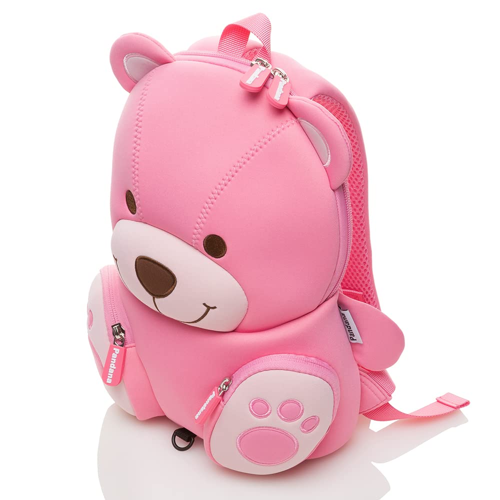 Kinderrucksack Neopren Bär-Design rosa für Kindergarten - Bild 4