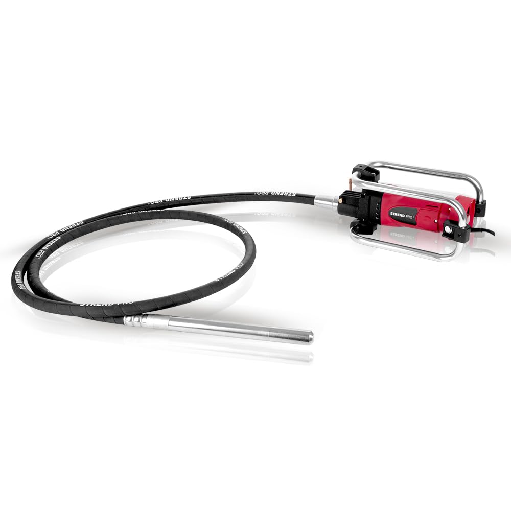 Betonrüttler Elektrisch 2300 W mit 4 m Welle und Ø35 mm Rüttelkopf