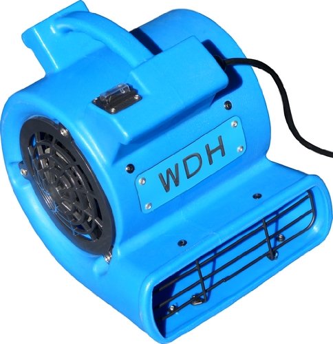 Mini Turbolüfter 420 m³/h 3 Neigungswinkel tragbar Blau