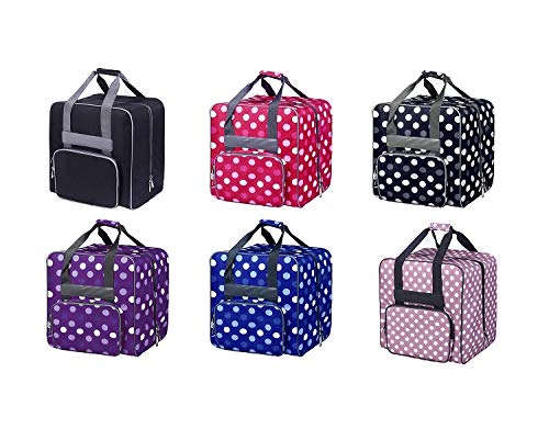 Overlocktasche mit Fronttasche und Tragesicherung 39x32x36 cm Rosa - Bild 2