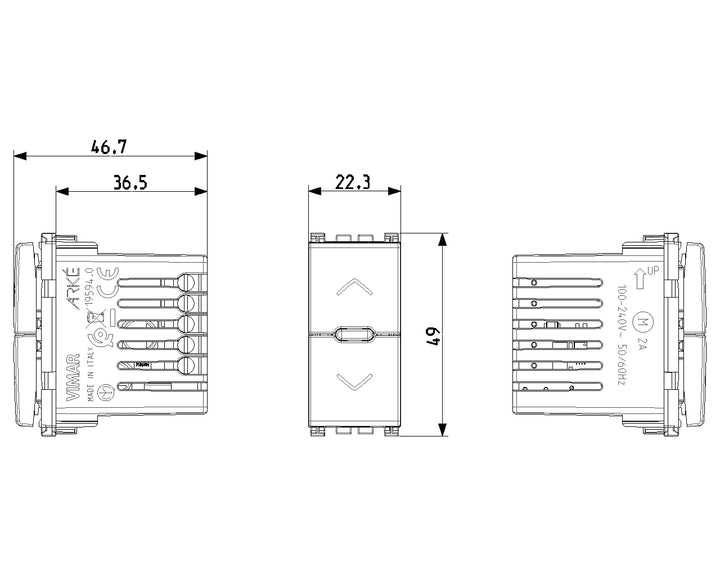 Rollladen-Schalter Smart Home Bluetooth 5.0 &amp; ZigBee 3.0 Unterputz - Bild 4