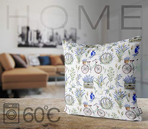 Kissenbezug Outdoor Aquarell-Motiv 50x50 cm Polyester wetterfest - Bild 3