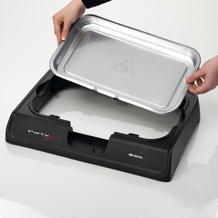 Elektrischer Tischgrill 2200W mit Wasserschale 33x24cm - Bild 6
