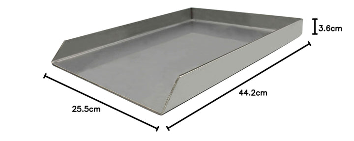 Edelstahl Grillplatte Plancha 4 mm für Weber Spirit E-200 44x25 cm - Bild 5