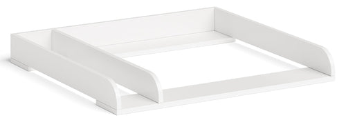 Wickelaufsatz für Kommode mit Trennfach 76x72 cm weiss